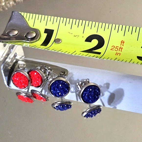 Druzy Stud Set - Picture 3 of 3